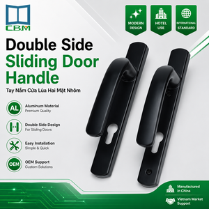 Poignée Moderne Double Face pour Porte Coulissante en Aluminium, Design OEM - Product Image 1