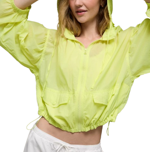 <b>Women</b> Custom Logo Windbreaker <b>Jacket</b> Breathable Hooded Casual Zip Streetwear <b>Lightweight</b> <b>Jacket</b> - Product Image 5