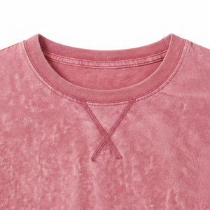 Camiseta de Cuello Redondo para Hombre, Corte Holgado, Lavado Ácido, Tela de Algodón Premium, Transpirable, Color Sólido, Secado Rápido, Precio Bajo - Product Image 6