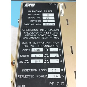 Kit de filtre harmonique ENI HF-3000-50, AMAT - Équipements et pièces semi-conducteurs d'occasion de renommée mondiale - Product Image 3