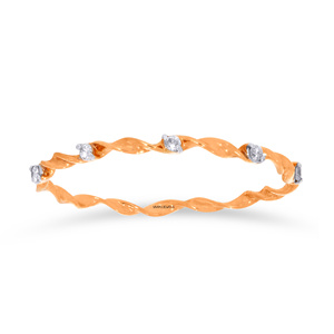 Anillo de Diamante Cultivado en Laboratorio con Corte Redondo y Diseño de Cuerda Trenzada para Mujer, Oro de 10K, 14K, 18K, Plata 925, Plata 935, Joyería Fina - Product Image 3