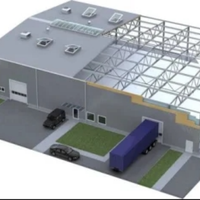 QCF286 Bâtiment métallique préfabriqué en acier à poutres en H, conception flexible et personnalisée, pour usine et garage, certifié CE, vente chaude