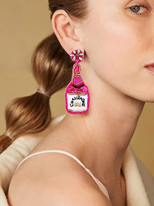 ต่างหูสไตล์โบฮีเมียนอินเดียประดับลูกปัดเม็ดเล็ก ดีไซน์ใหม่ล่าสุด ตกแต่งมุกห้อยระย้า เหมาะสำหรับงานปาร์ตี้ ของขวัญสำหรับผู้หญิง - Product Image 3