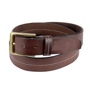 Cinturón de Cuero Vacuno Genuino para Hombre, Estilo Nuevo de Fábrica, Reversible, Hebilla Cuadrada de Aleación, Logotipo Personalizado, Multifuncional - Product Image 1