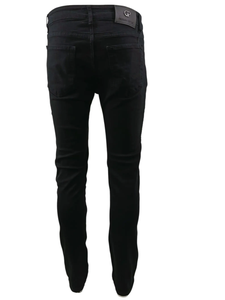 Jean slim noir en denim pour homme, style motard, fermeture éclair, style streetwear, tailles 30-38 - Product Image 5