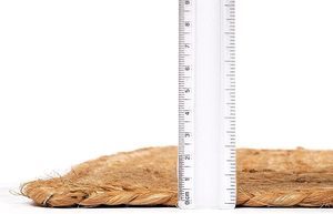 Handwoven Natural Jute Runner <b>Rug</b> Braided Natural Fiber Carpet <b>Boho</b> Farmhouse Hallway Floor Mat - Product Image 6
