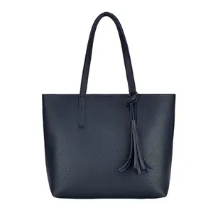 Grands sacs fourre-tout en cuir pour femmes de créateur de luxe OEM Sac en cuir vegan dur noir pour femmes Sac à main avec logo personnalisé d'usine pour femmes