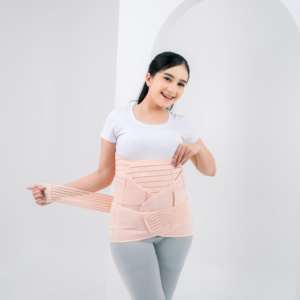 Create Your Brand 3in1 Postpartum Belly Belt Tummy Band Girdle <b>Corset</b> Body Shaper Strap <b>Waist</b> <b>Trainer</b> Pelvis Wrap C-Section - Product Image 3