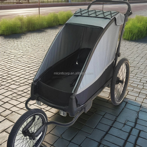 Remolque para Bicicleta para Mascotas Grandes, con Marco de Aleación de Aluminio, Suspensión Independiente, Tela Resistente al Agua 600D, para Aventuras al Aire Libre - Product Image 5