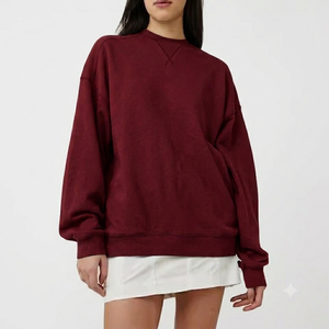 Sudadera Oversize de Cuello Alto para Mujer, Top Chic de Moda para el Día a Día, Ajuste Holgado y Cómodo, Fabricante de Ropa Premium - Product Image 1