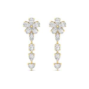 Boucles d'oreilles solitaires élégantes et classiques en diamant de laboratoire CVD, formes multiples (cœur, poire, ovale, marquise) – Cadeau de bijoux raffiné - Product Image 5