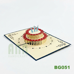 การ์ดเชิญงานวันเกิดแบบ 3 มิติ รุ่น BG051 ของ ANN HANDICRAFT แบบกำหนดเอง พิมพ์ดิจิทัล พร้อมกล่องกระดาษ วัสดุทำจากกระดาษ ผลิตในเวียดนาม - Product Image 5