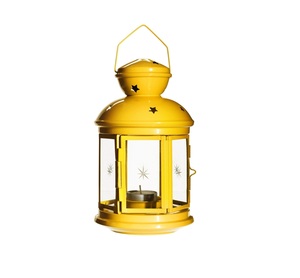 New Stylish Design Selling Yellow Color Metal & Glass <b>Lantern</b> Portable Metal <b>Candle</b> <b>Lantern</b> With Yellow Finish <b>Lantern</b> for Home - Product Image 1