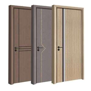 Porte intérieure en composite bois-plastique (WPC) de haute qualité, résistante à l'eau, avec film PVC laminé, pour appartements et hôtels - Product Image 2