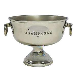 Cuenco de champán de metal de alta demanda y en tendencia para bares, pubs, bodas, fiestas, uso en mesa para enfriar botellas, cuenco de champán para hielo - Product Image 1