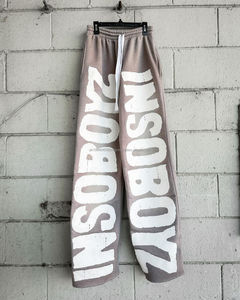 Pantalones de chándal acampanados informales Vintage para hombre más vendidos, ligeros, alto, nuevo diseño, multicolor para estampado de hojaldre, estampado de letras 3D personalizado - Product Image 4