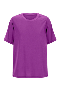 T-shirt graphique de style simple pour femmes, en coton, col rond, décontracté, à la mode, à manches courtes - Product Image 6