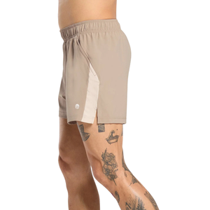Pantalones Cortos Deportivos para Hombre de 5 Pulgadas, Ligeros, para Gimnasio, Entrenamiento, Running, Color Cement Brown y Pebble Grey - Product Image 2