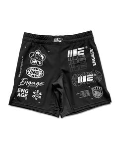 Shorts MMA Engage Coupe Moderne Tissu Uni Forme Ample Tenue Sportive Quotidienne Confort Facilité - Product Image 1