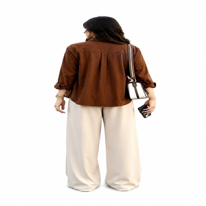 Camisas de Algodón para Mujer, Estilo Casual, Clásicas, Sólidas, Elegantes, Modernas, de Diseñador, para Otoño - Product Image 5