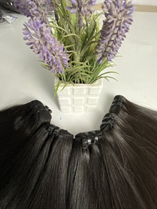 Cheveux bruts non traités Extension de cheveux naturels droits à double trame/à trame unique de haute qualité prix de gros - Product Image 5