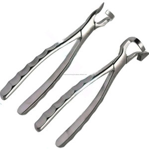 Juego de Fórceps Dentales para Extracción de Molares, Acero Inoxidable, Empuñadura Ergonómica Moleteada, Instrumentos de Cirugía Oral Clase I, Juego Manual Quirúrgico - Product Image 5