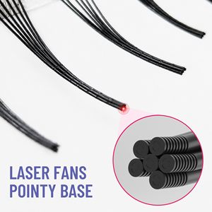 Charmlash Extensions de cils en vison, base découpée au laser, bouquets de volume préfabriqués, courbure J, plateau de cils, thermosoudés, vente en gros, très demandés - Product Image 1