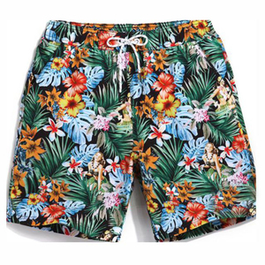 2026 Customized Solid Eco-Friendly Beachwear and Swimwear Swimming <b>Trunks</b> Quick Dry Beach Printed Shorts for <b>Men</b> - Product Image 1