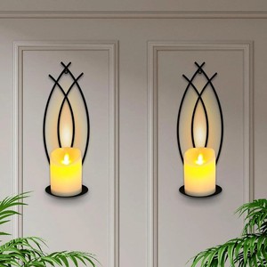 Ensemble de appliques murales en métal doré de qualité supérieure, design en spirale incurvée, finition durable, éclairage ambiant chaud, parfait pour la décoration de la maison - Product Image 5