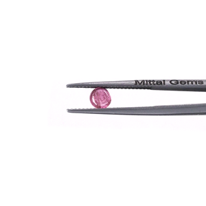 Cabochons ronds en tourmaline rose naturelle calibrés 4 mm, pierres précieuses en tourmaline naturelle en vrac pour la création de bijoux - Product Image 2
