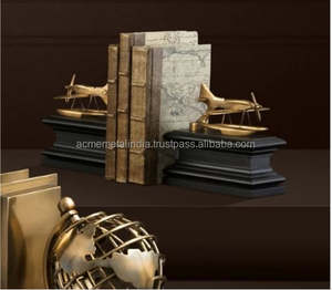 Porte-livres en métal doré vintage au design luxueux avec fonction réglable, parfait pour une décoration de table élégante, organisation élégante des livres - Product Image 2