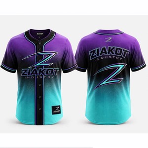 Venta al por Mayor Directa de ZIAKOT INDUSTRY, Jersey de Béisbol Personalizado con la Bandera Estadounidense Auténtica en Blanco y Rojo Real - Product Image 5