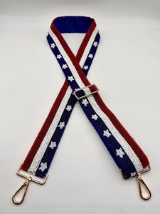 American Flag Purse Strap Red White Blue Adjustable <b>Bag</b> Strap Patriotic Crossbody Strap Clear <b>Bags</b> Handbags USA Fan Gift <b>Camera</b> - Product Image 3