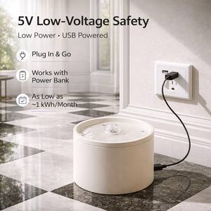 Venta al por Mayor de Tazones de Cerámica Sólida de 1L para Gatos, Duraderos y Lujosos, con Dispensador de Agua Inteligente Automático Recargable y Sistema de Filtración - Product Image 5