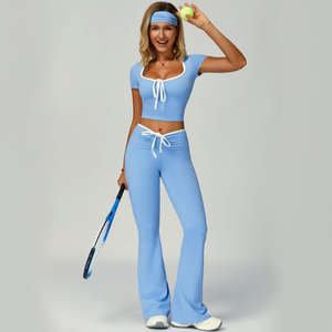 Conjunto de Ropa Deportiva para Yoga y Gimnasio de Marca Privada para Mujer, Leggings de Cintura Alta con Compresión, Proveedor de Ropa Deportiva con Logotipo Personalizado - Product Image 6