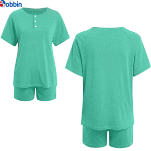 Conjuntos Deportivos de 2 Piezas para Mujer, Estilo Hip Hop, Verano, Súper Suaves, Spandex/Algodón, Transpirables, Secado Rápido, Ecológicos, Mangas Cortas - Product Image 4