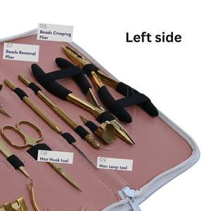 Kit Profesional de Herramientas para Extensiones de Cabello, Alicates Metálicos, Tijeras, Gancho, Herramienta de Instalación y Remoción de Lazos para Instalación de Hilos de Peluca - Product Image 3