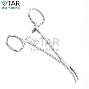 คีมหนีบหลอดเลือด HALSTED MOSQUITO ARTERY FORCEPS 1X2 TEETH CURVED 12.5CM คีมหนีบหลอดเลือดคุณภาพสูง แบบโค้ง  สำหรับการผ่าตัด - Product Image 3