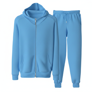 Ensemble jogging de sport personnalisé pour hommes, survêtement de sport décontracté, 100% coton - Product Image 1