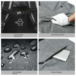 Mochila Personalizada para Portátil de Negocios, Impermeable, Suave, Plegable, con Cierre de Cremallera Anti-Robo y Puerto USB, para Viajes, Deportes y Vida Diaria - Product Image 5