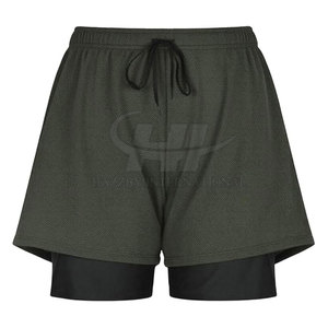 New Style Casual <b>Mid</b> Waist Solid Color High Quality Premium Men's Gym Shorts Quick Dry Spandex/Polyester Hot Selling - Product Image 5