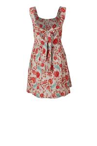 Robe mini en coton tissé à la main de qualité supérieure pour femmes, à motifs floraux, idéale pour les vacances de printemps et les tenues de resort, disponible au meilleur prix - Product Image 2