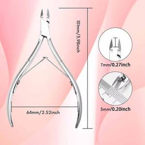 Coupe-ongles professionnel en acier inoxydable 12,5 mm à lame plate et pointe affûtée pour usage adulte - Product Image 6