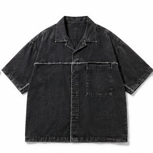 Chemise de travail pour homme de haute qualité à manches courtes, coupe classique - Product Image 1