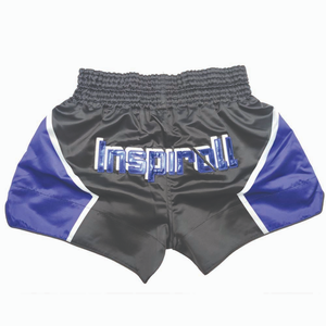 Muay Thai Fight Shorts Custom Sublimation - Red Black Muay Thai Shorts for Professional Muay Thai <b>Athletes</b> - Product Image 2