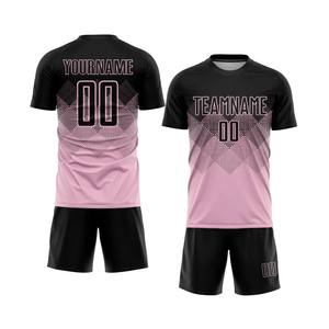 Maillots de football unisexes personnalisés, ensembles de tenues de football à séchage rapide, 100% polyester, logo à pois sur le devant, ensemble de vêtements de football - Product Image 4