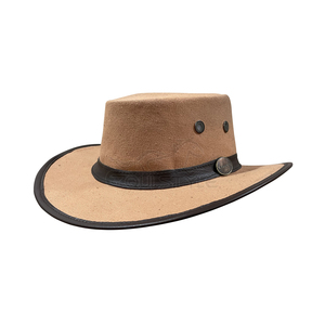 Sombrero de Safari de Lona Impermeable, Ala Ancha, Protección Contra la Lluvia, Unisex, Azul Caqui, 56–58CM, Sombreros de Safari con Logotipo Personalizado - Product Image 4