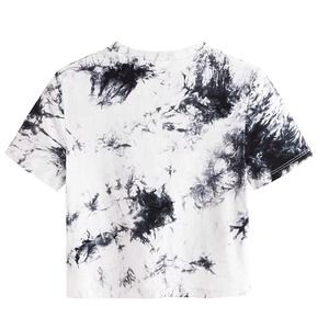 Camiseta Corta Tie Dye para Mujer al por Mayor, Transpirable, de Algodón, Estilo Urbano, Moda de Verano, Fabricante y Proveedor OEM - Product Image 2