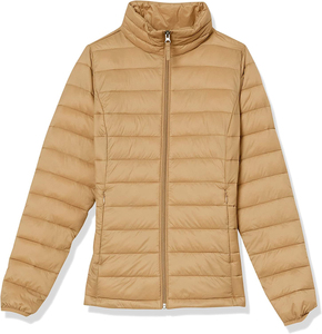 Women's Casual Thick Hooded Puffer <b>Jacket</b> Long Sleeve Fitness Waterproof Breathable Winter Zipper Closure Front Embroidery Logo - Product Image 1