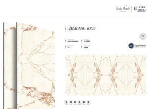 Carreaux de porcelaine brillants de luxe contemporains, formats 800x1600, 1200x1800, 750x1500 mm, dalles modernes pour intérieur - Product Image 5